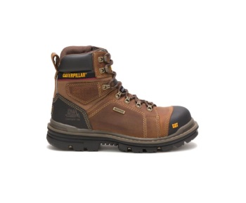 Caterpillar Kängor Rea - Hauler 6" Waterproof Composite Toe Arbetsskor Herr MörkBeige HQX-476850